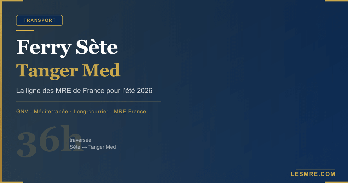 Sète-Tanger Med Ferry: The France MRE Route for Summer 2026