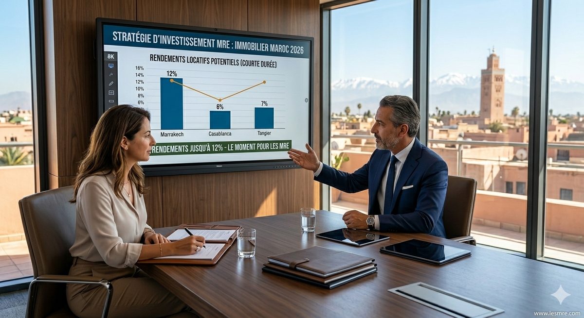 Immobilier au Maroc 2026 : rendements jusqu'à 12 % — le moment pour les MRE d'investir ?