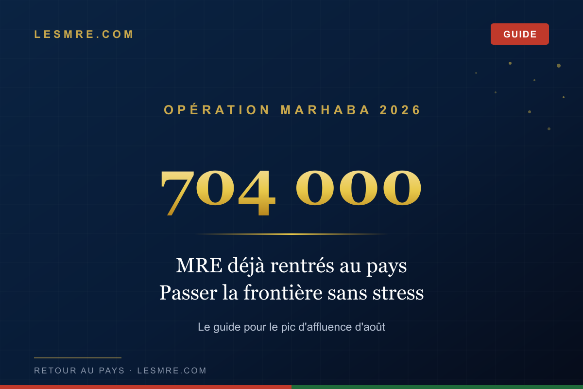 Marhaba 2026: over 700,000 Moroccans abroad already home, the guide to crossing the border stress-free at the August peak