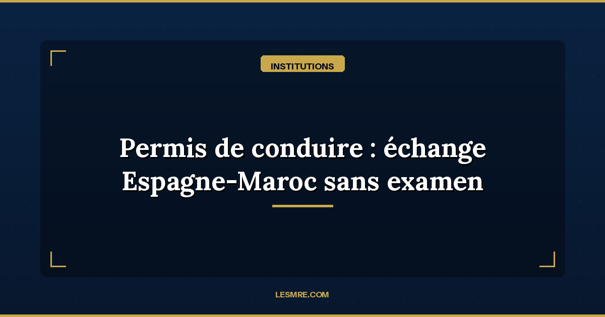 Driving licence: Moroccans in Spain can now obtain a Spanish licence without examination